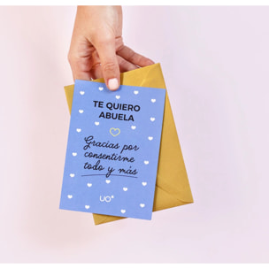 Postal "Te quiero abuela"