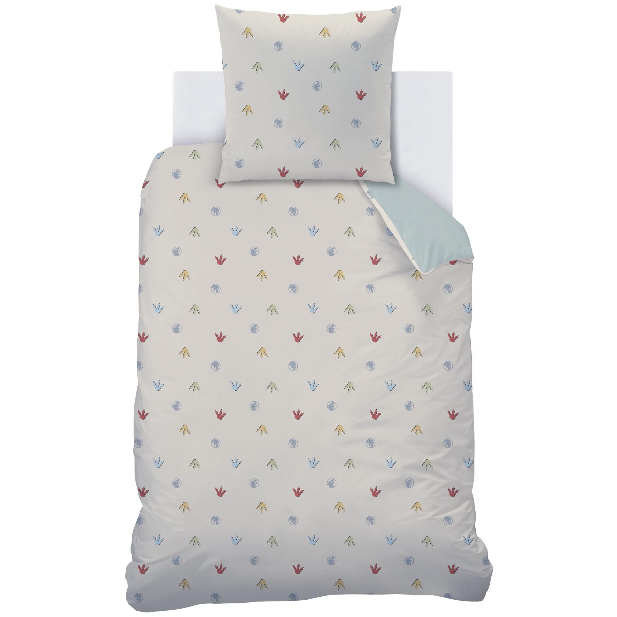 Parure de lit imprimée 100% coton, JURASSIC WORLD SICJU