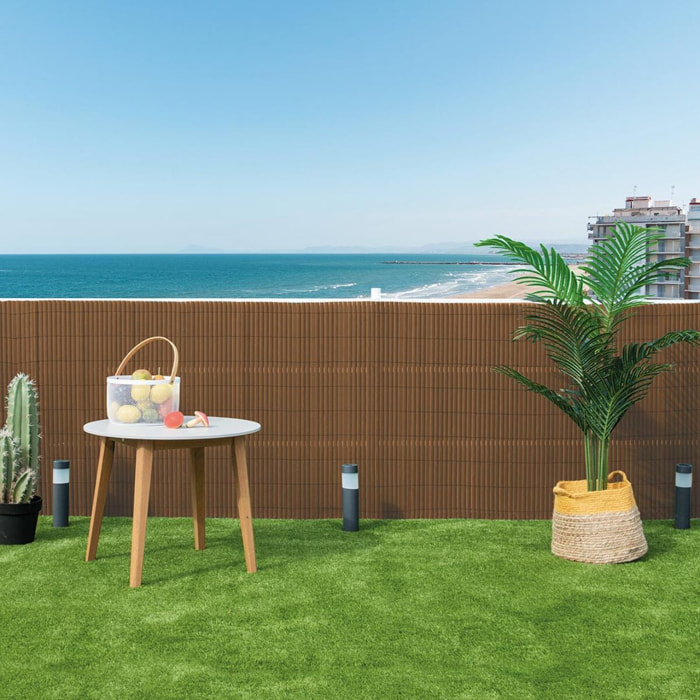 Cañizo Pvc Essential Recycane Doble Cara 20mm Marron