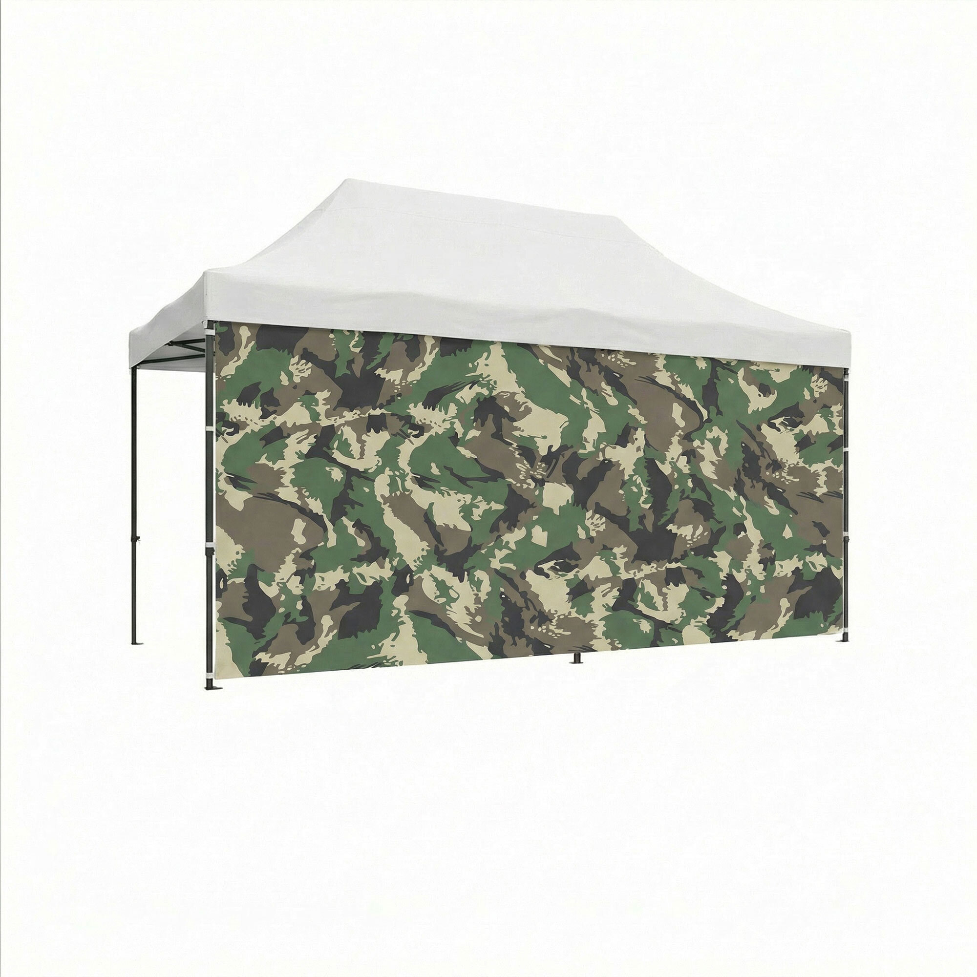 Telo laterale da 450x200h cm per gazebo da giardino camouflage