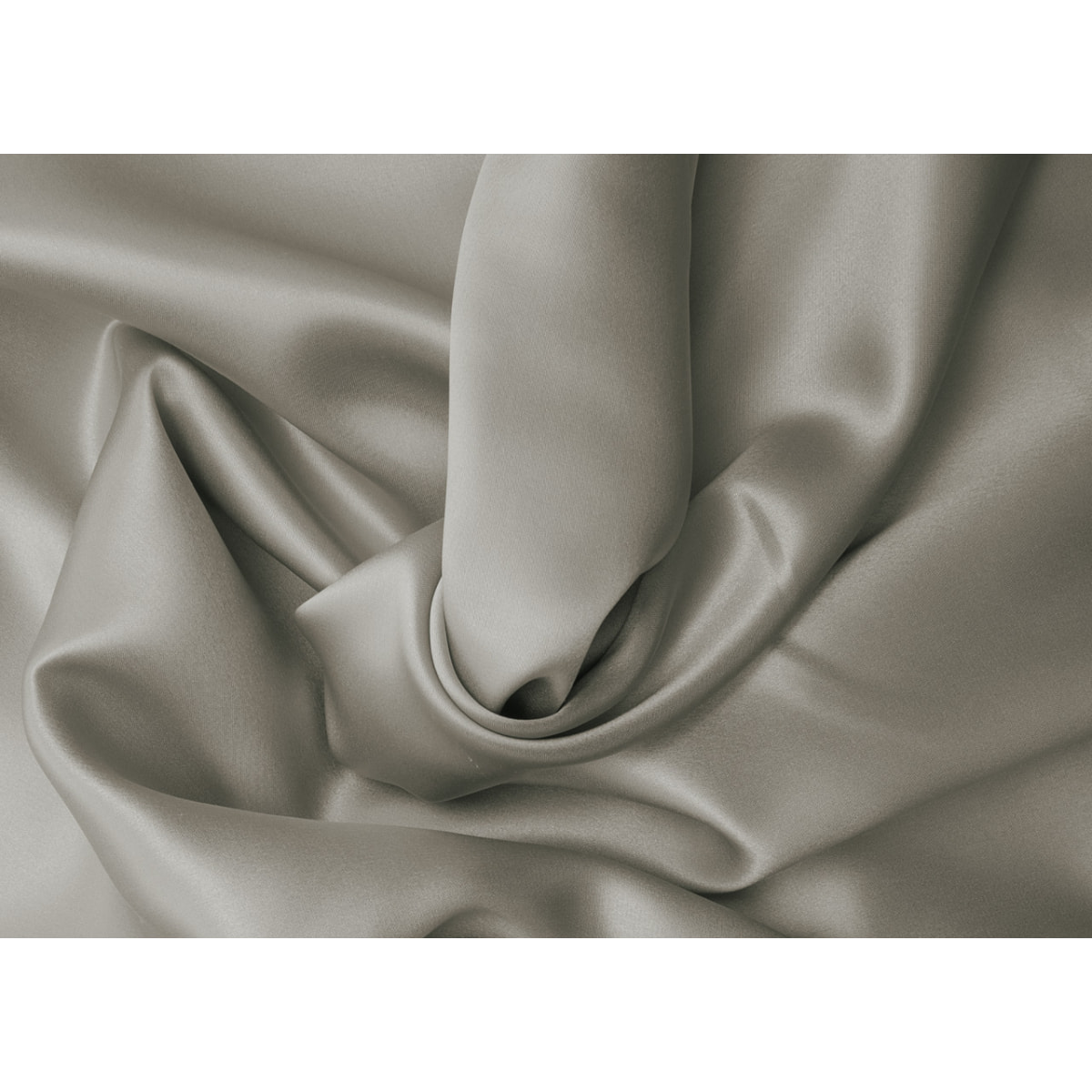 Federa 100% Seta Di Gelso 6A 22 Momme A Sacchetto Tinta Unita Tortora