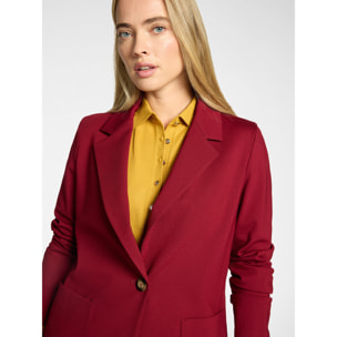 Elena Mirò - Blazer misto viscosa monopetto - Bordeaux