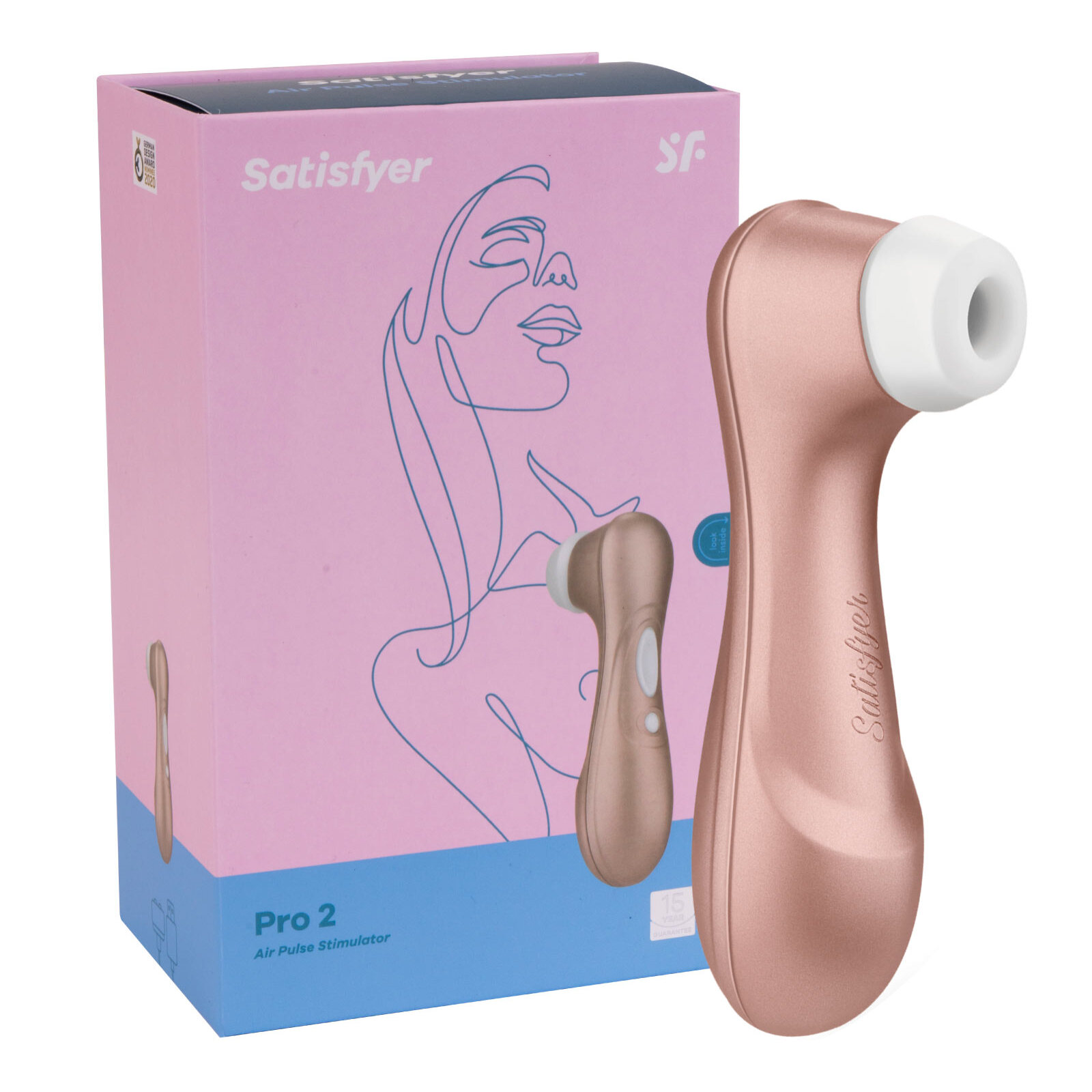 Satisfyer Pro 2 Succhia Clitoride Air Pulse Stimulator Impermeabile Ricaricabile con Cavo USB