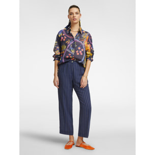Elena Mirò - Camicia stampata - Blu