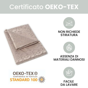 Topper Matrimoniale, Imbottito con Trapuntatura a Quadri, Lavabile in Lavatrice, con Angoli Elastici