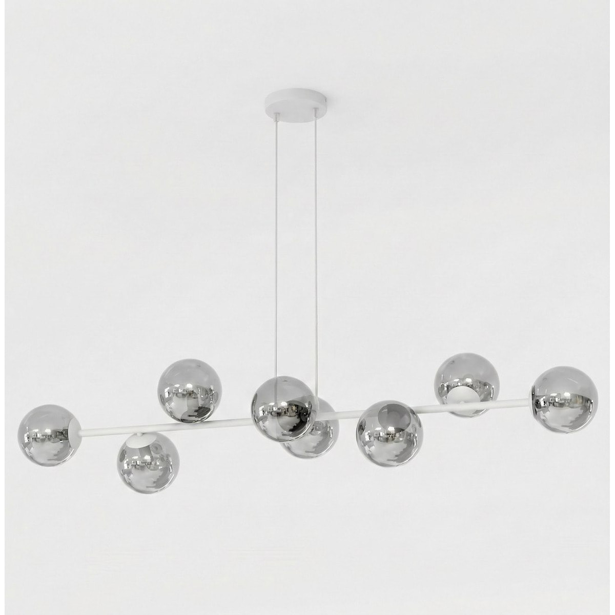 Lampada a sospensione Magnus in acciaio grigio grafite