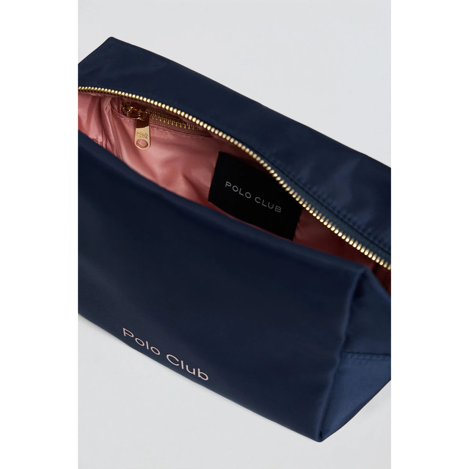 Neceser Eden azul marino y rosa con detalles Polo Club