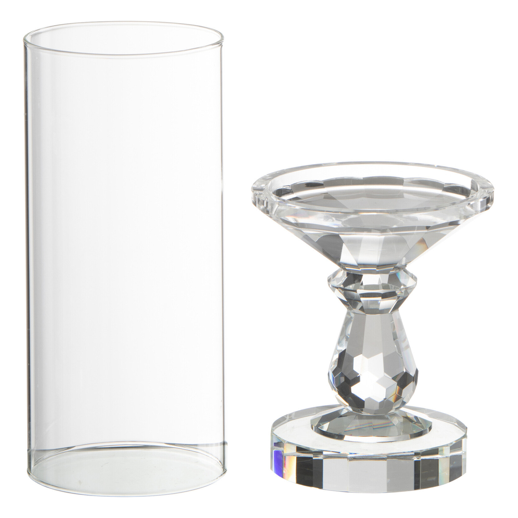 J-Line bougeoir Marie - crystal - transparent - small