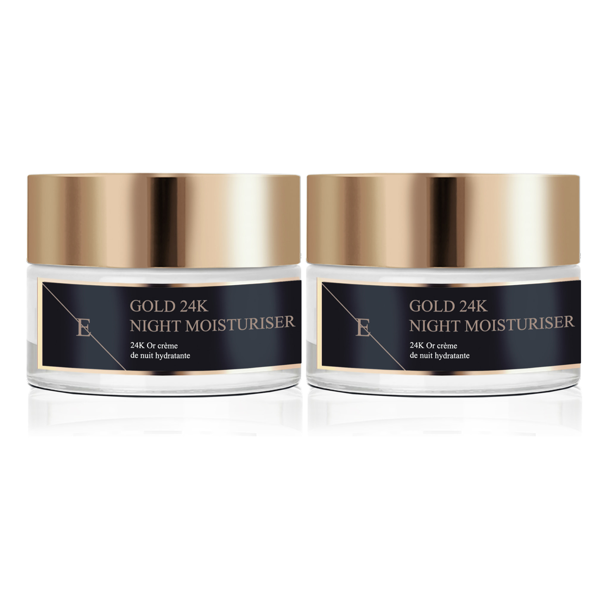 HIDRATANTE DE NOCHE ANTIARRUGAS ORO 24K x 2