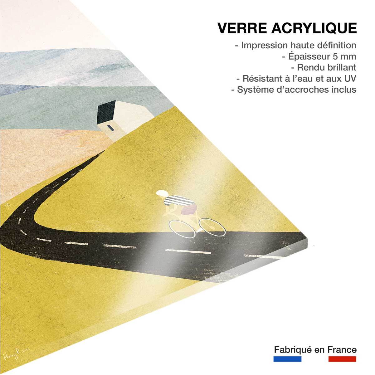 Tableau vélos cycling home  Tableau plexiglas