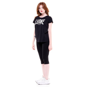 T-shirt da donna maniche corte logo grande Welcome Back