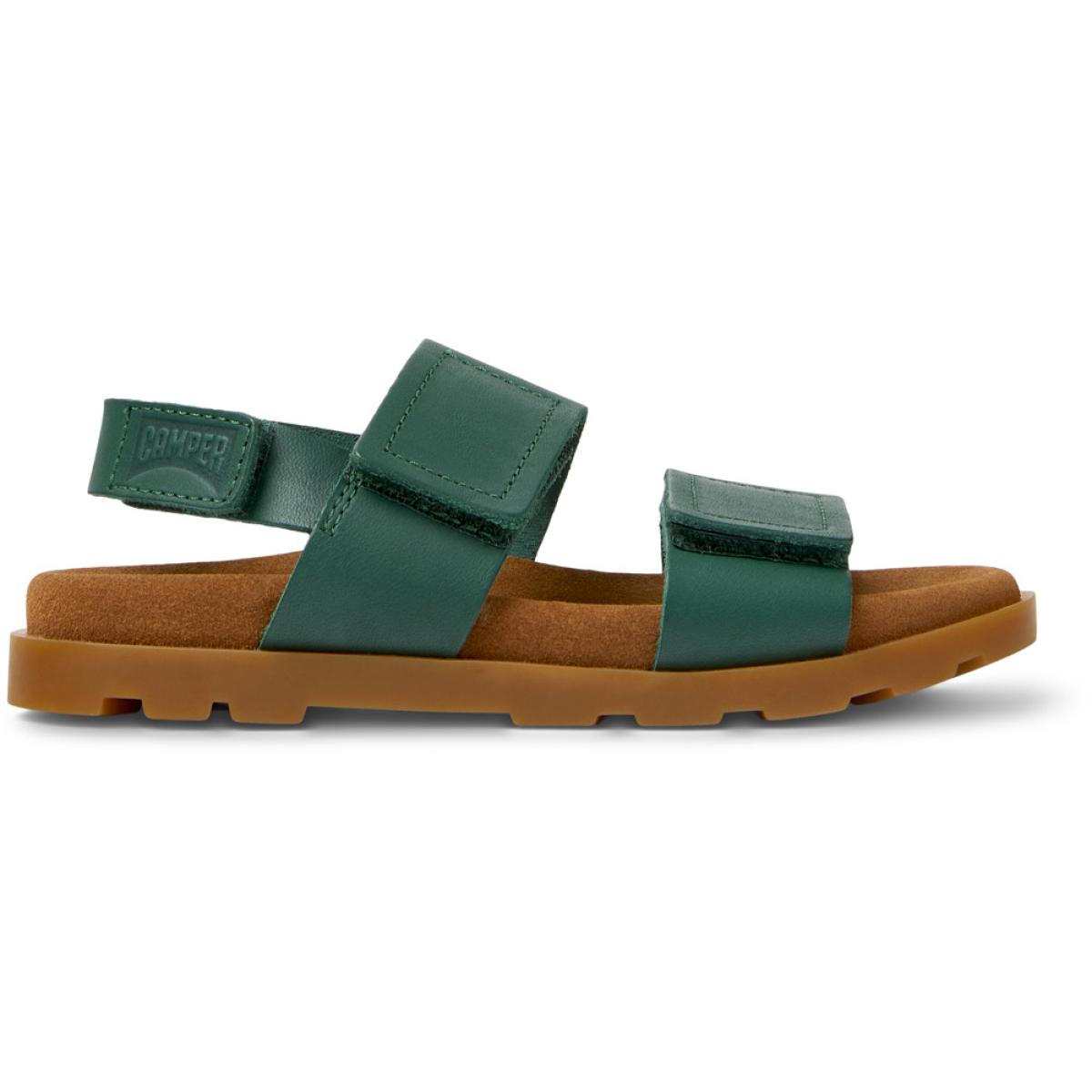 CAMPER Brutus - Sandalias Verde Infantil Unisex