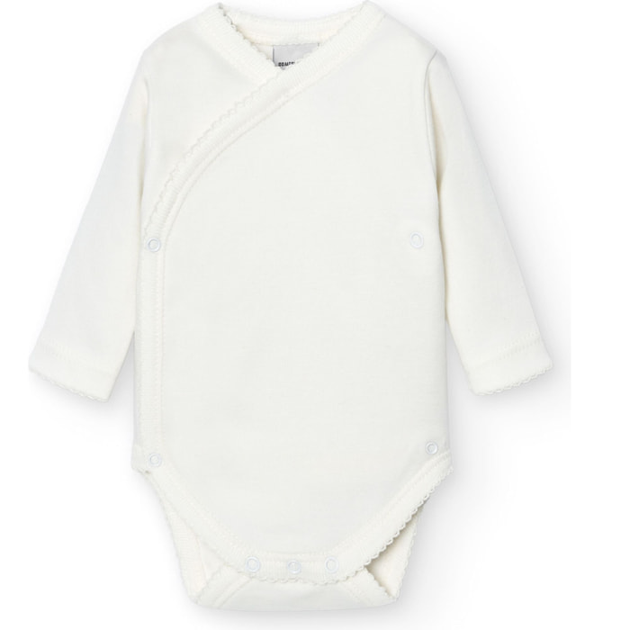 Body cruzado bebé manga larga algodón