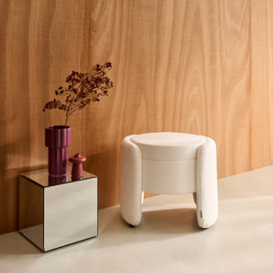 Tabouret coffre contemporain tissu KALO