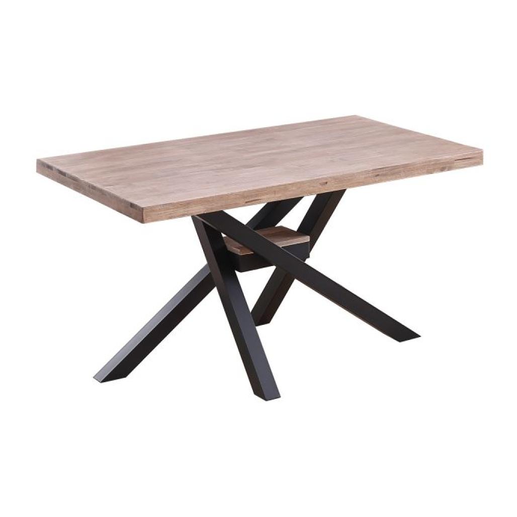 Mesa de comedor Xena 140 Roble Honey - Negro