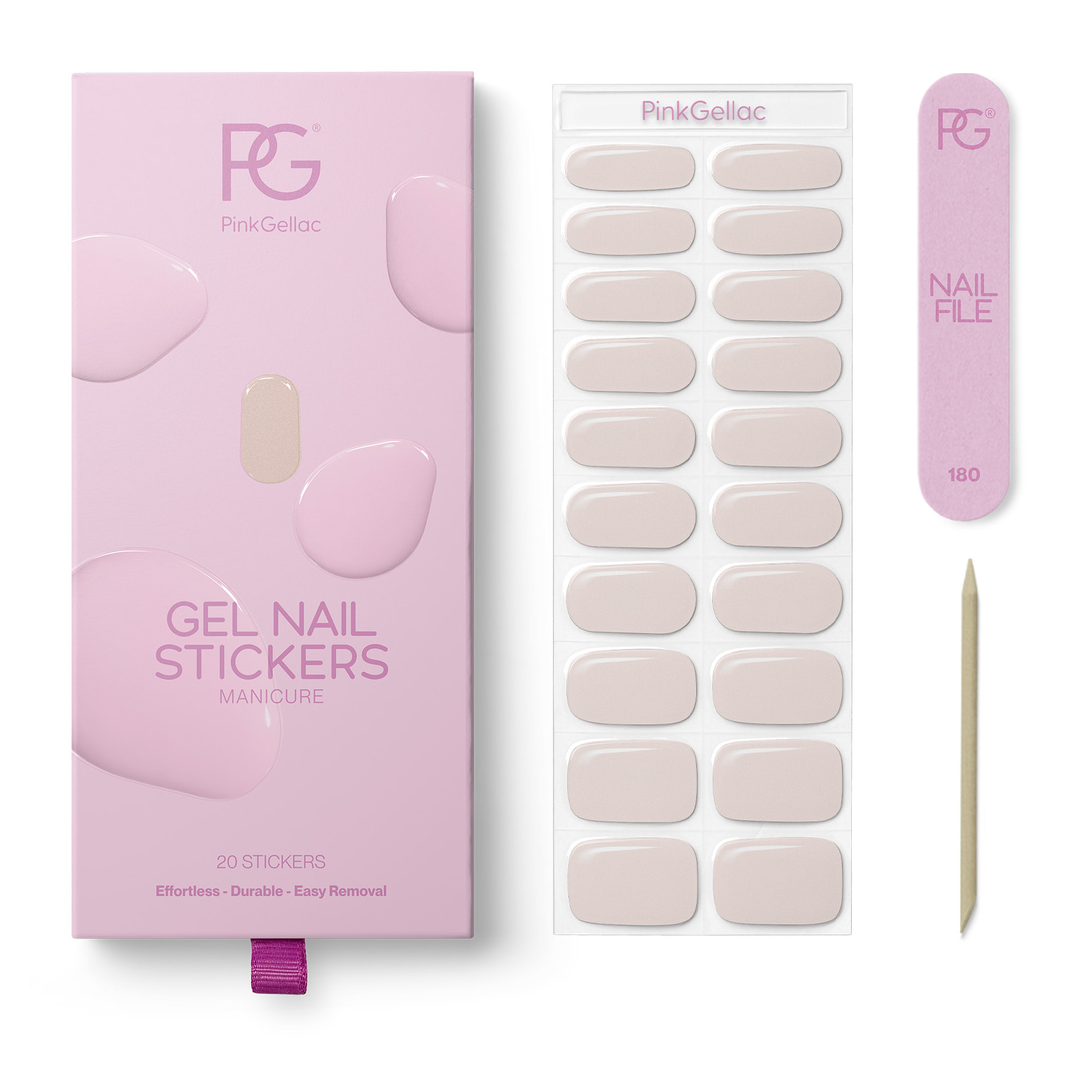Stickers gel - 0015 Romantic Chrome