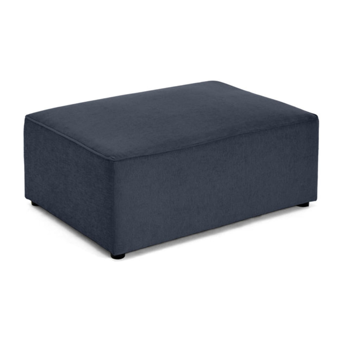 Topaze - pouf - en tissu - Bleu