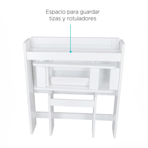 Pupitre pizarra infantil plegable color blanco