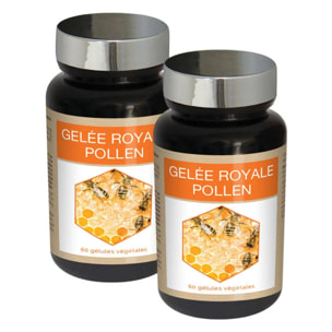 NUTRIEXPERT - Pollen Gelée Royale, Vitamine C - Soutien Des Défenses Naturelles - Favorise La Vitalité, Réduit La Fatigue - Contribue Au Système Immunitaire - Lot de 2 produits