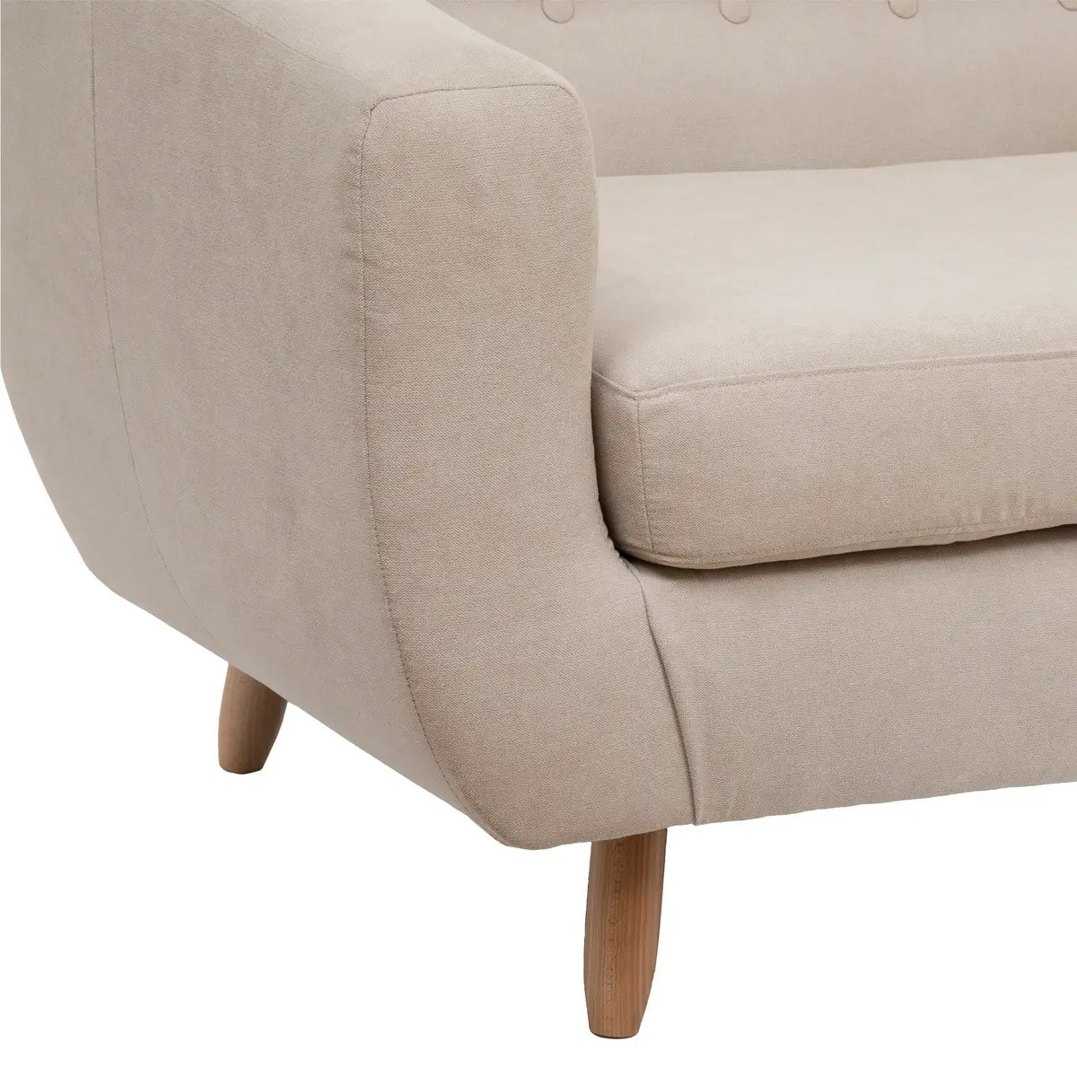 Canapé "Retro" - 3 places - beige