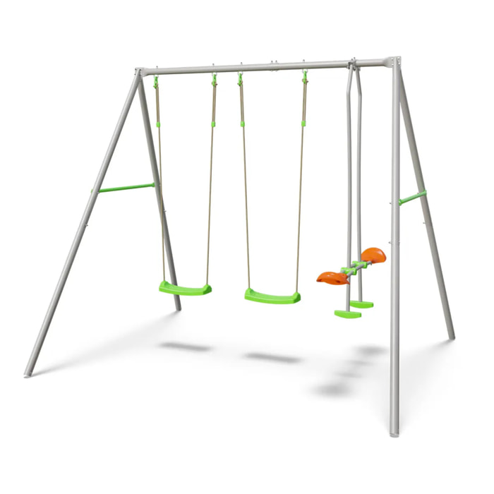 Portique métal 2,20 m Axion LOUISE - 4 Enfants