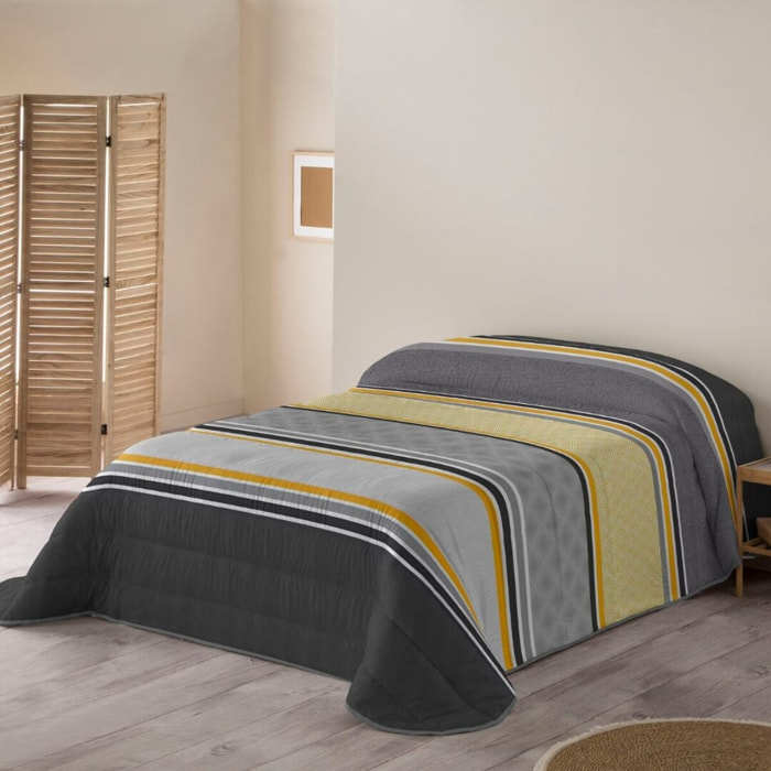 ICEHOME - Edredón Nórdico Estampado - 100% Poliéster Microfibra - 300 gr/m² con Tacto Pluma - Lineas Texturas