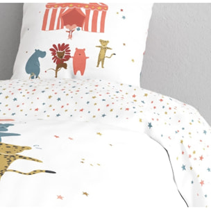 Parure housse de couette 2PCS en coton 57 fils - CIRCUS