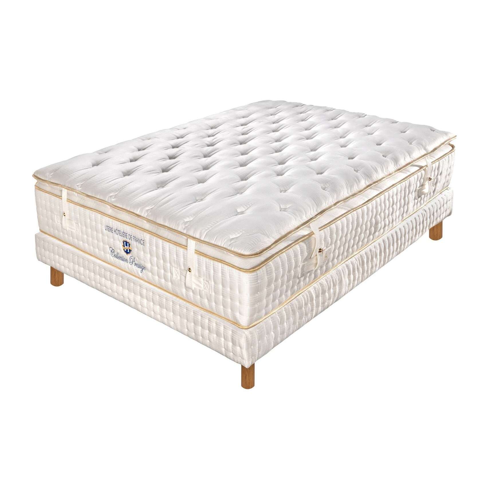 ENSEMBLE Prestige - Matelas 2 places + 1 Sommier