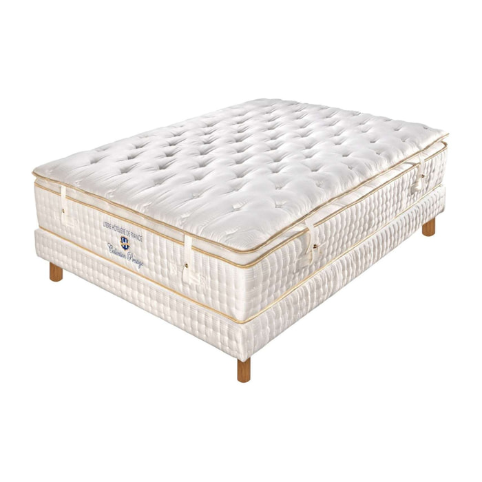 ENSEMBLE Prestige - Matelas 2 places + 1 Sommier