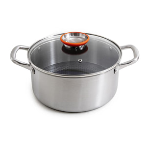 Marmite   triplex avec couvercle - "BlackSteel"
