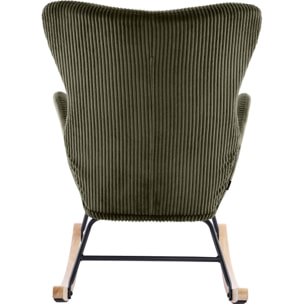 Rocking-chair en velours côtelé - BEA