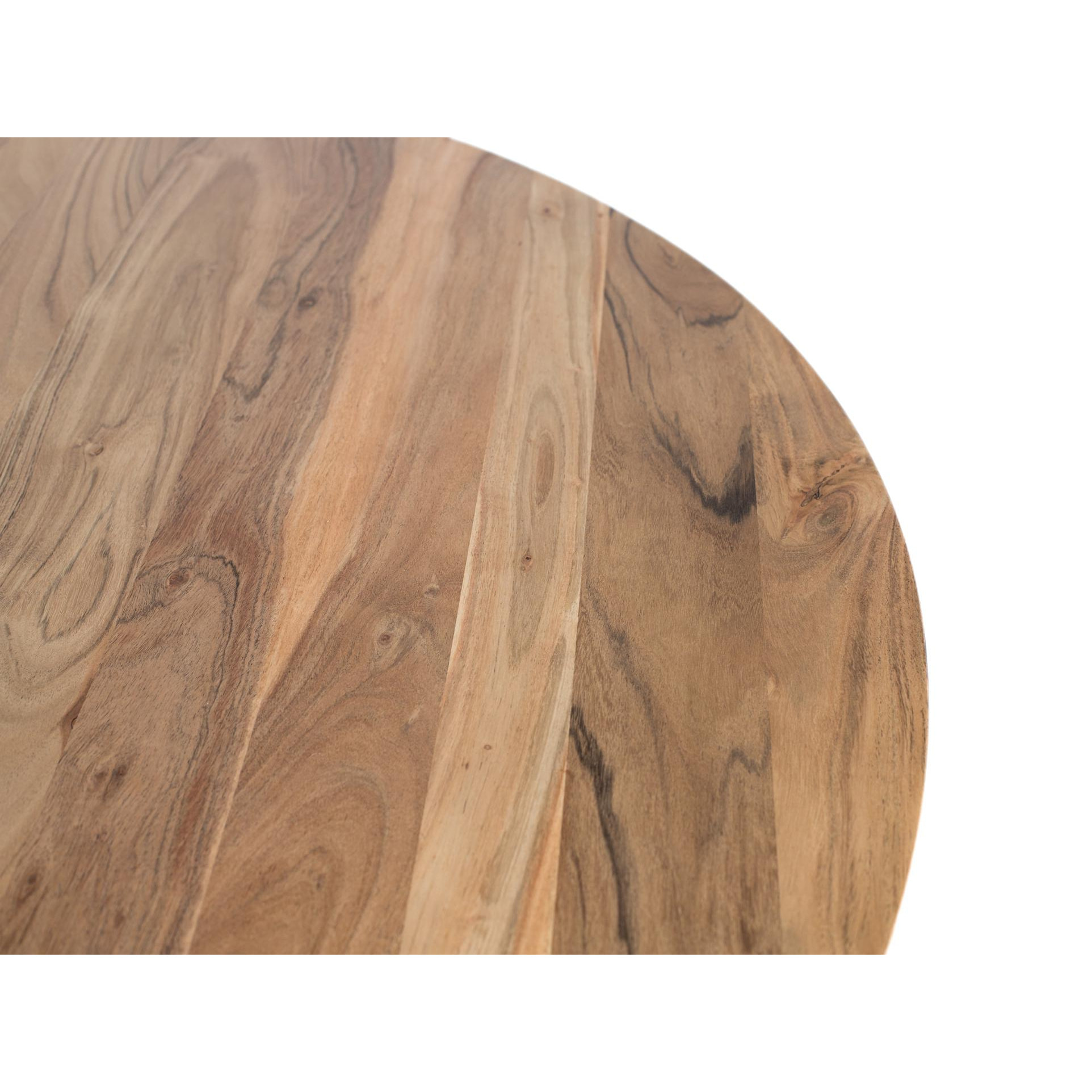 Mesas de Comedor de Madera de Acacia 130 Cm Estilo Rústico Moderno