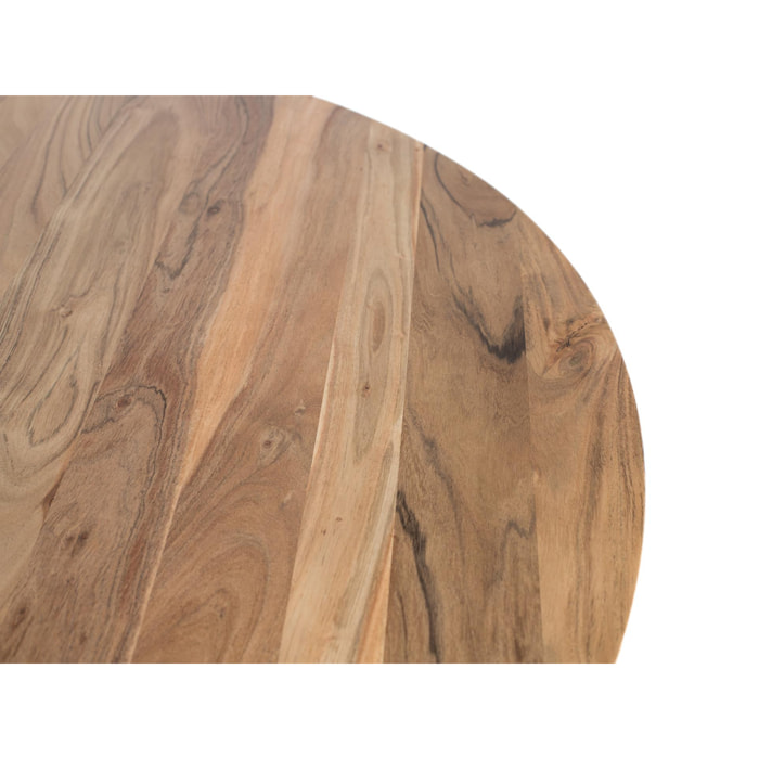 Mesas de Comedor de Madera de Acacia 130 Cm Estilo Rústico Moderno