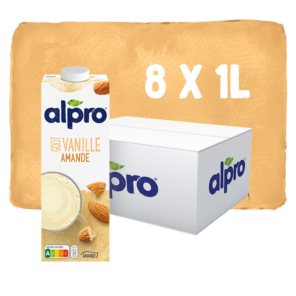 8 x 1L - Alpro - Boisson Végétale - Vanille Amandes