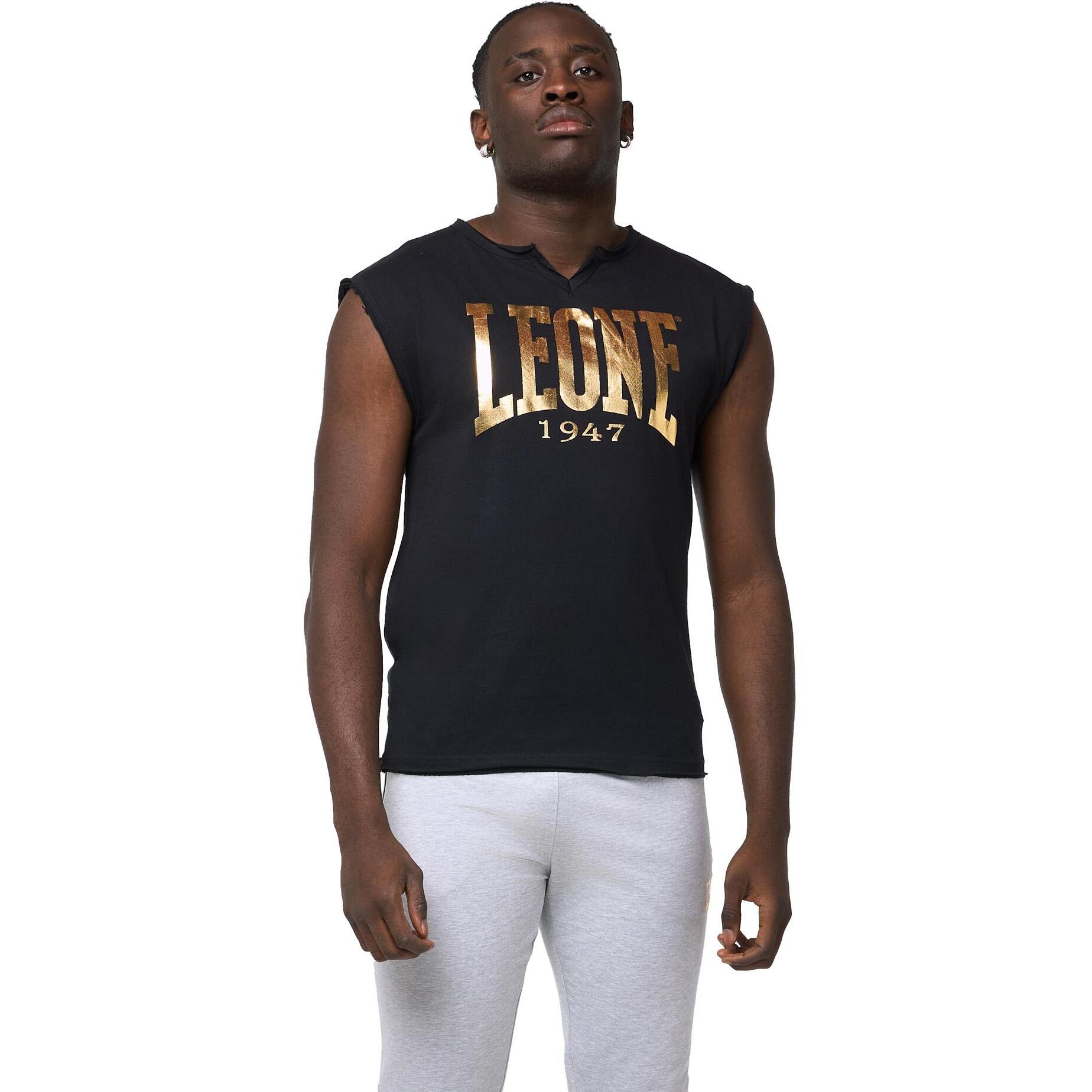 Camiseta de hombre Leone New Gold sin mangas sin rematar