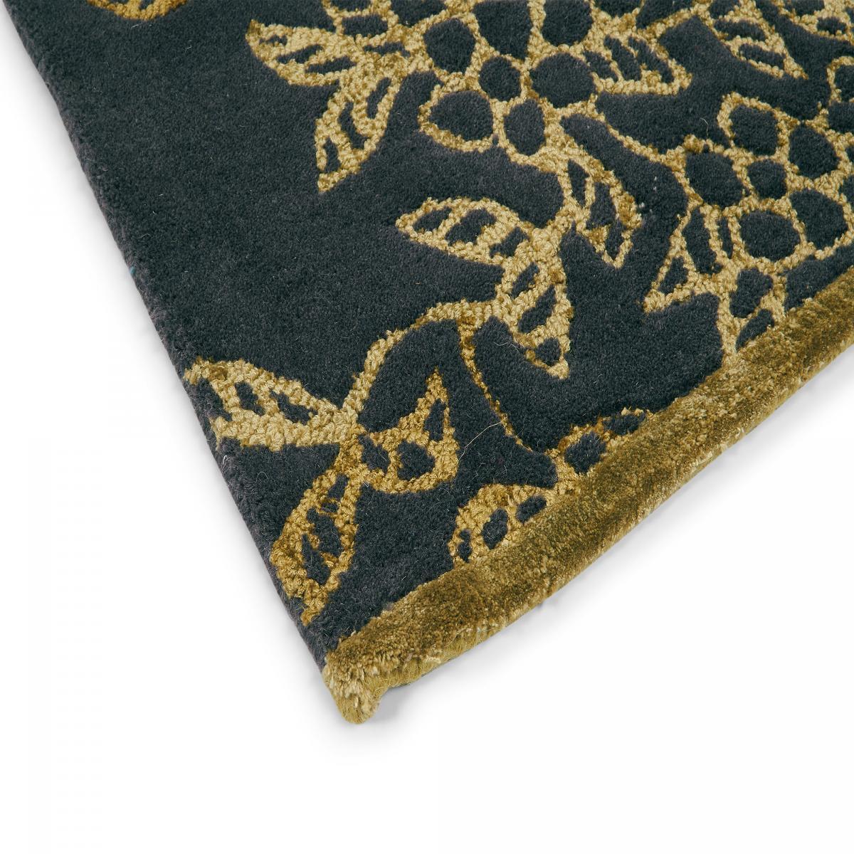 Tapis salon et chambre fait à la main en laine motif floral VAHA
