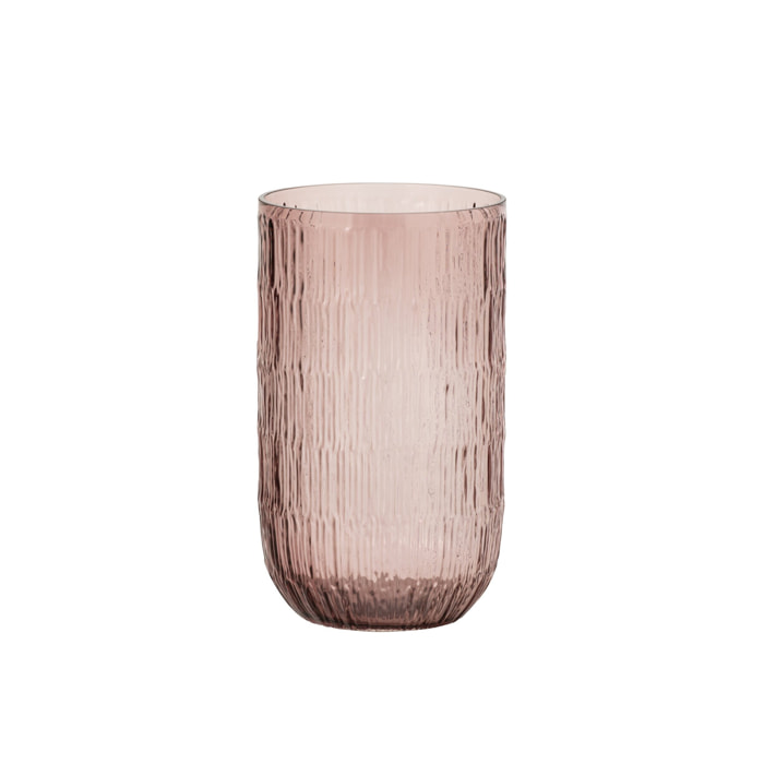 J-Line vase - verre - bordeaux