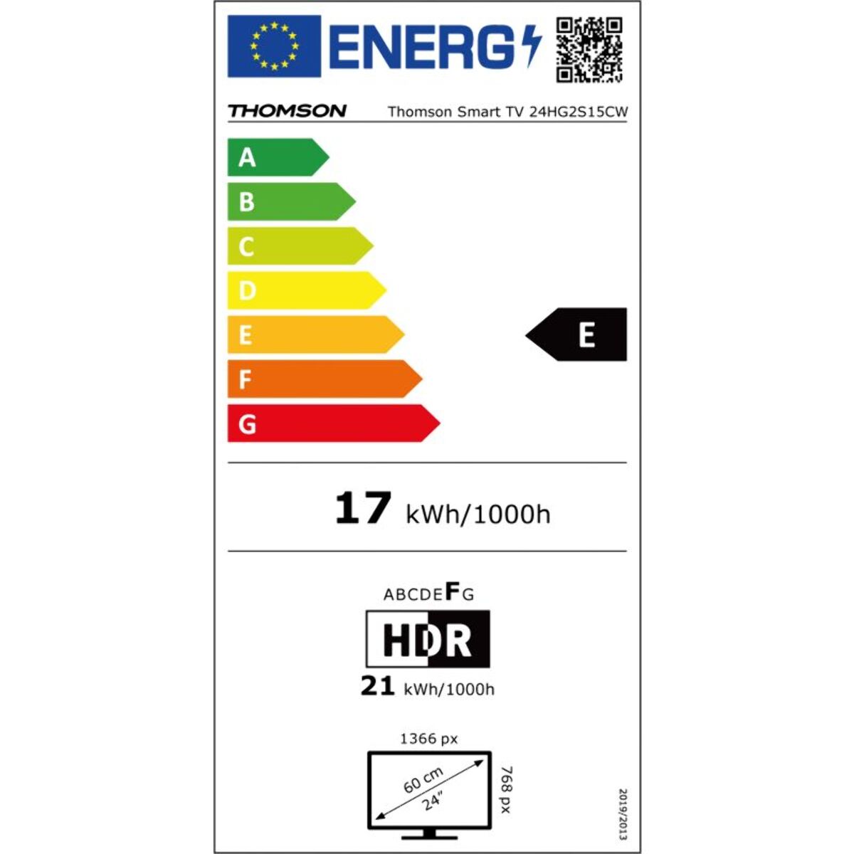 TV LED THOMSON 24HG2S15CW - 24 pouces ( 60cm )