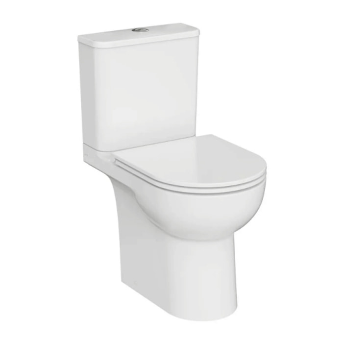WC à poser sans bride sortie horizontale Vortex M-20 avec abattant frein de chute