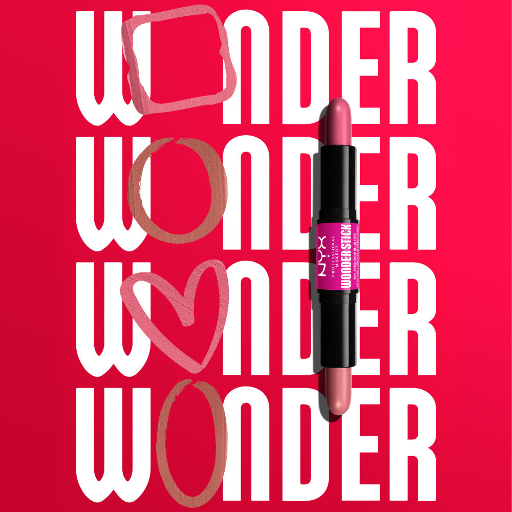 NYX Professional Makeup Wonder Stick Blush Light Peach + Baby Pink