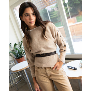 Cinturón de piel con doble vuelta de mujer.