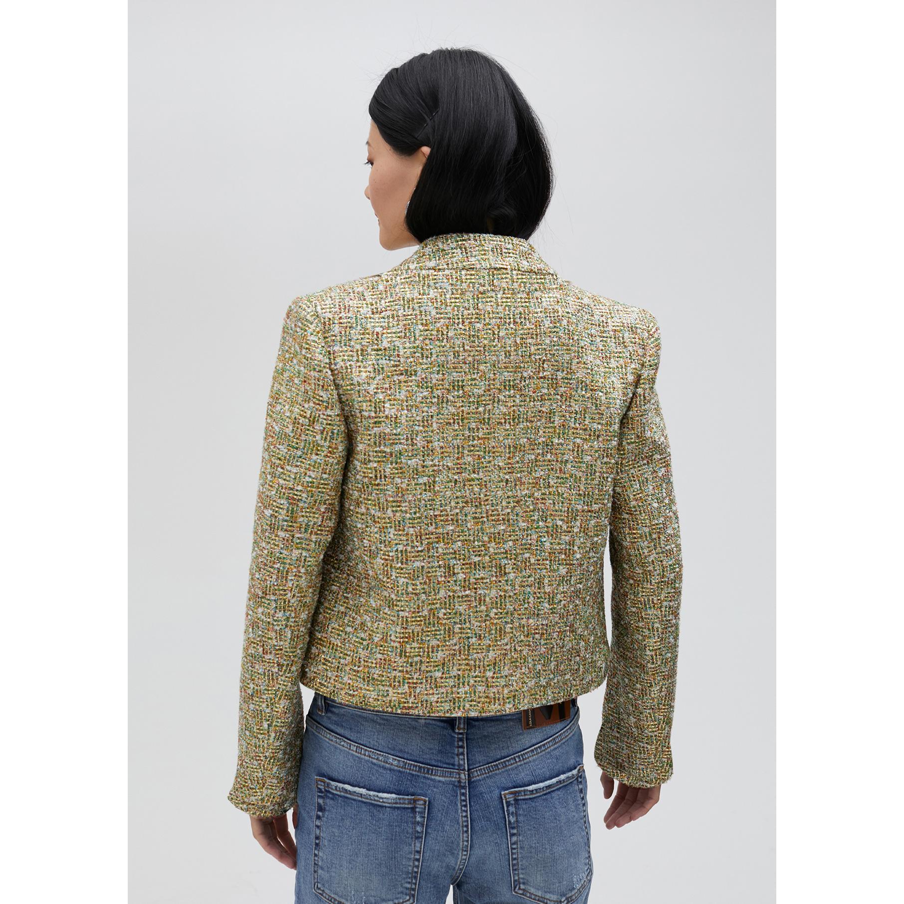 Giacca cropped in tweed