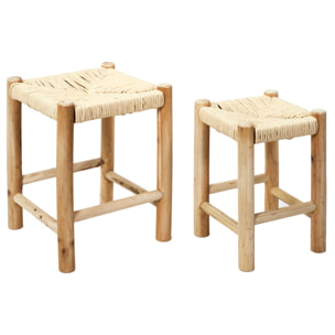 Tabouret Gigognes X2 Bois Hamram