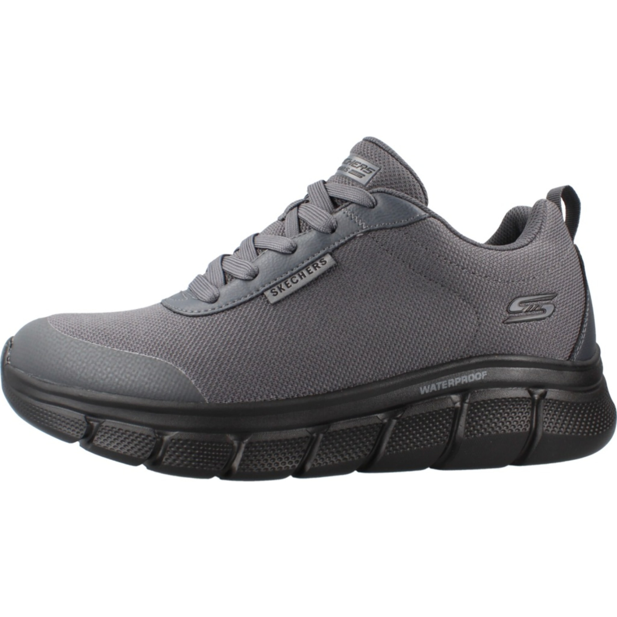Sneakers De  Hombre Bobs B Flex - Rainy Edge Gris