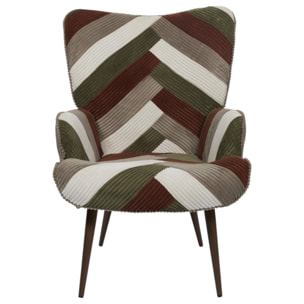 Fauteuil Salon Patchwork Cotele Scott
