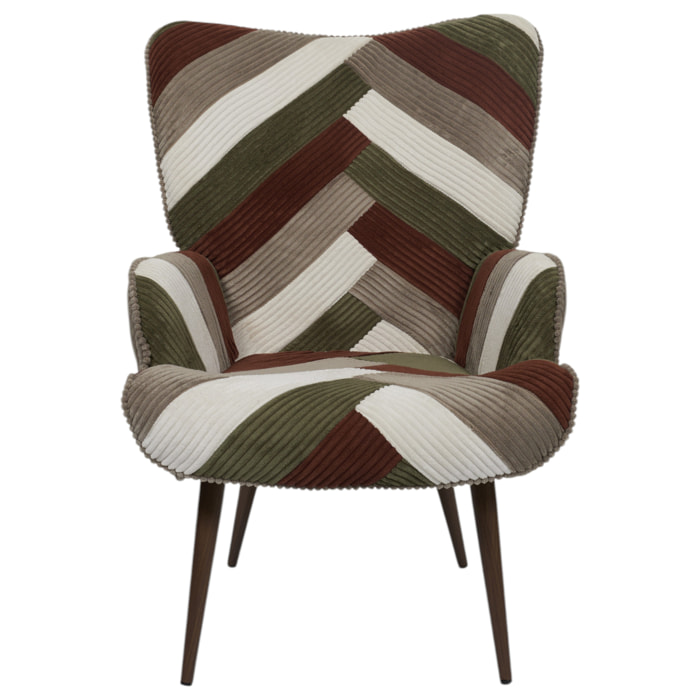 Fauteuil Salon Patchwork Cotele Scott