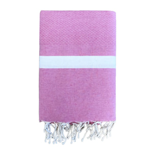 Fouta traditionnelle Melissa Rose 200x200 190g/m²