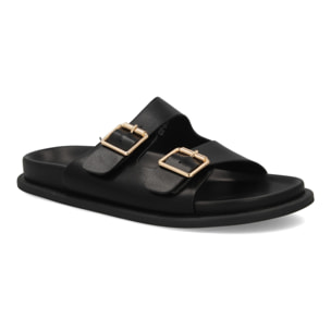 Sandalia hombre cómoda doble hebilla verano
