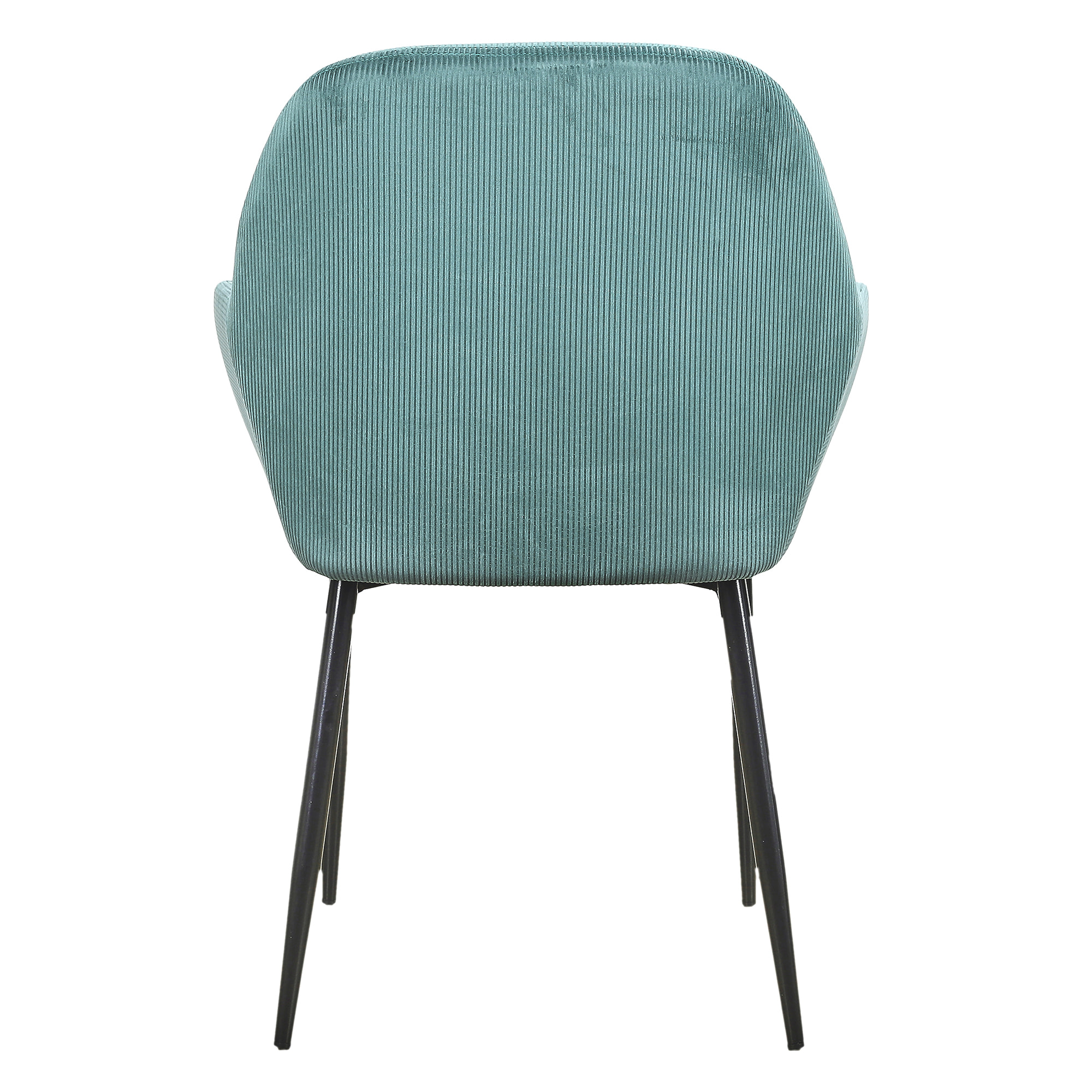 Fauteuil Giulia Bleu Canard Velours Cotele - Lot De 2