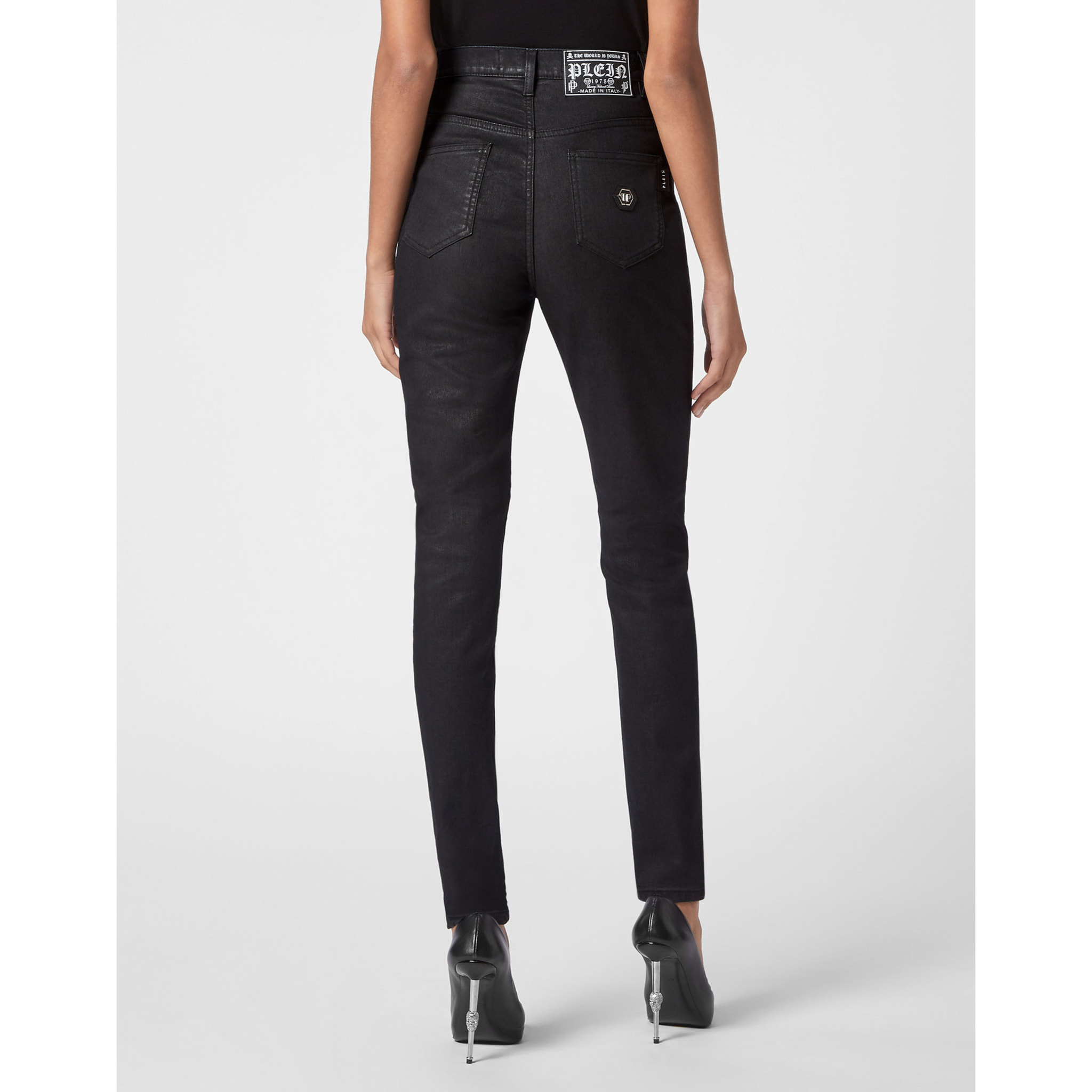 PHILIPP PLEIN Jegging de cintura alta